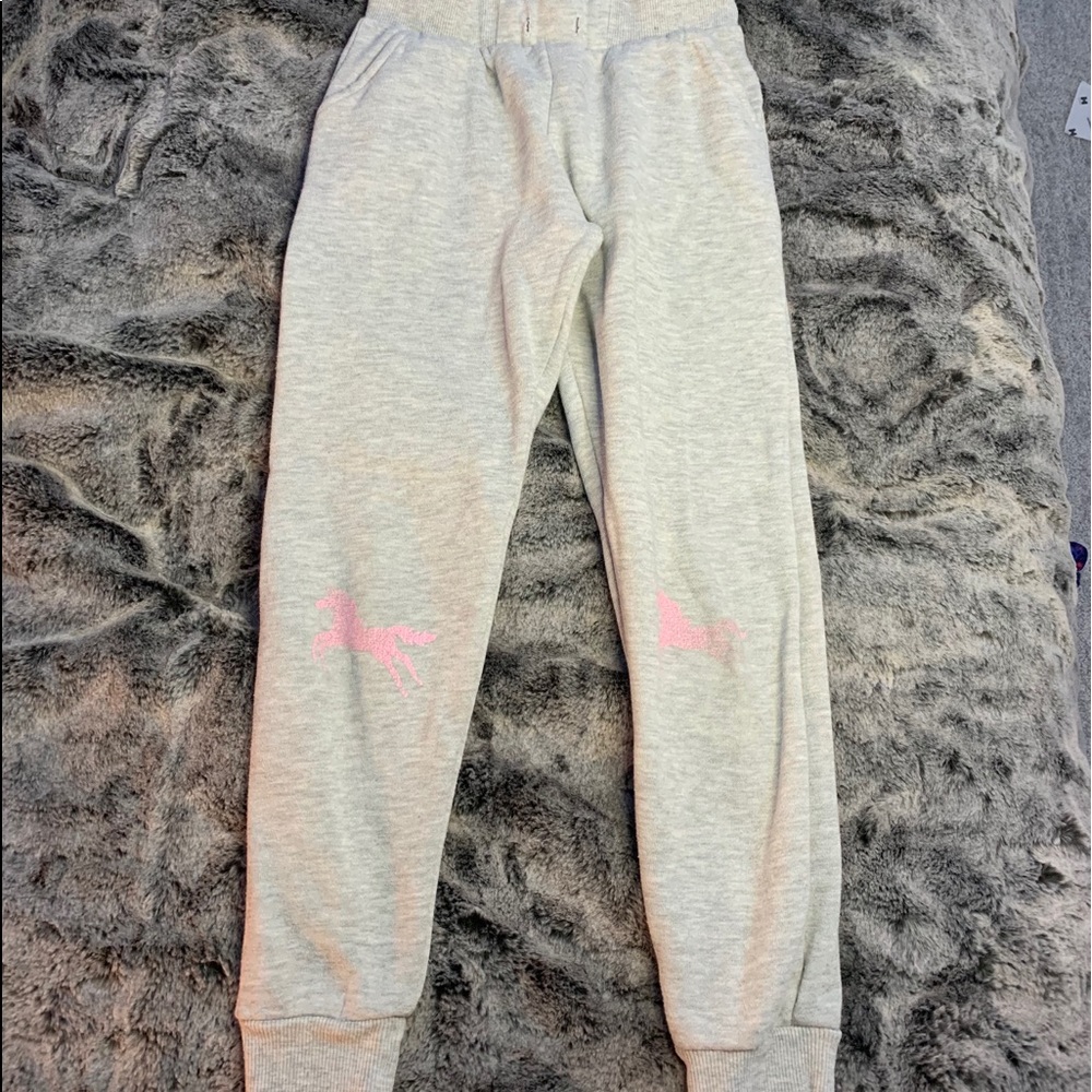 Cotton On Kids, Grey unicorn Sweatpants, Size 8